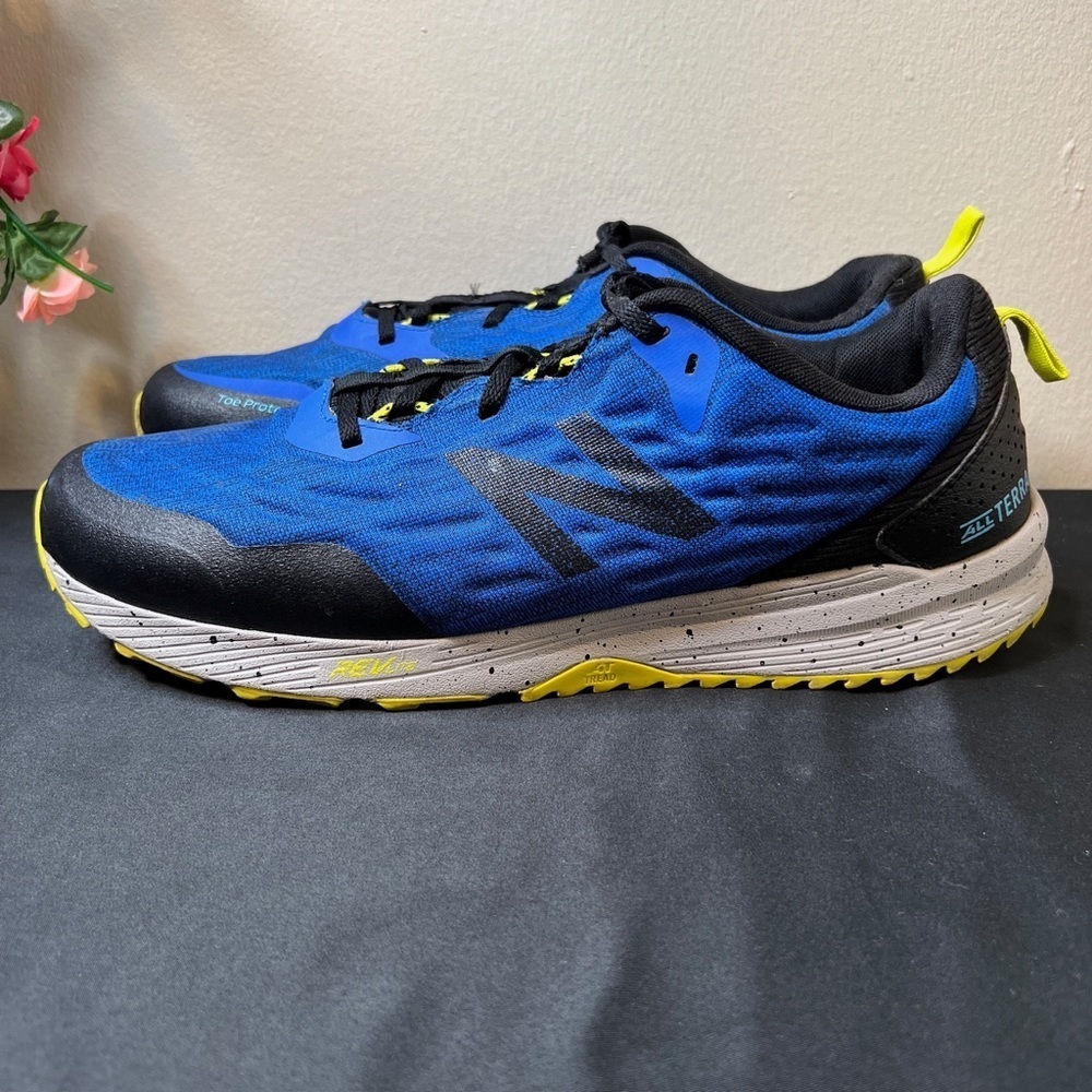 🌹 New Balance Nitrel v3 Trail Shoes MTNTRLC3 Blue/Black/Yellow Men's Size 13